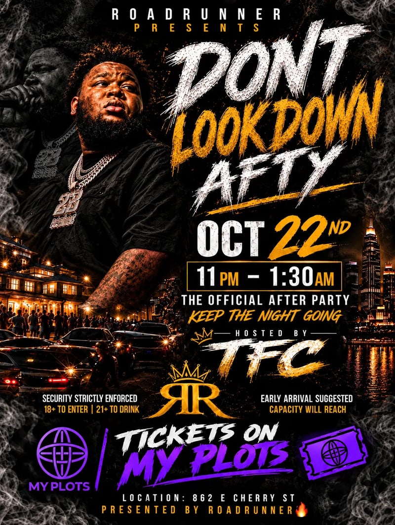 Don’t Look Down: After Party Flyer
