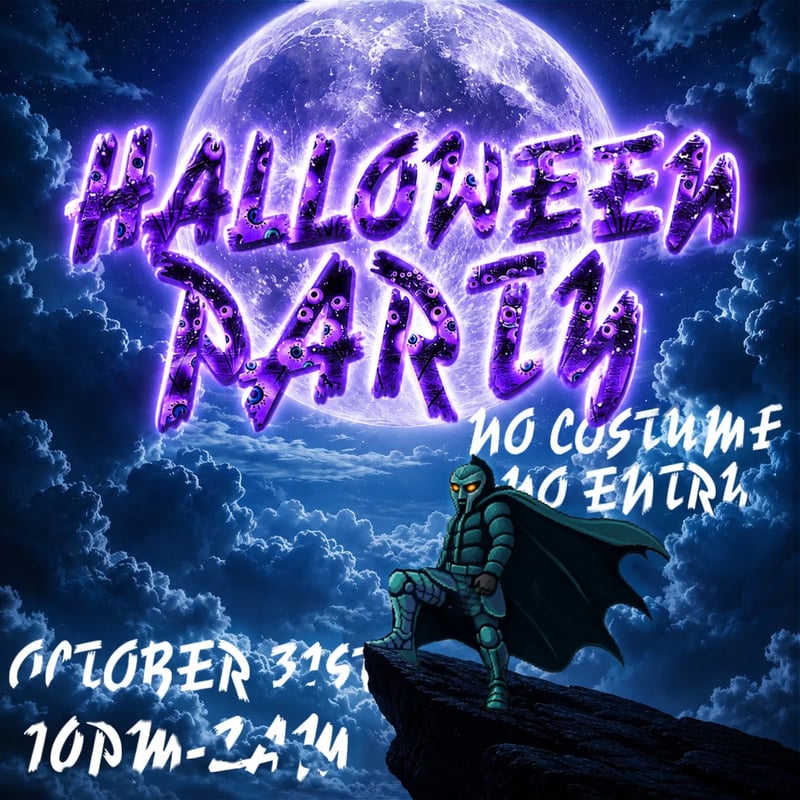 MONSTER MANSION PARTY Flyer