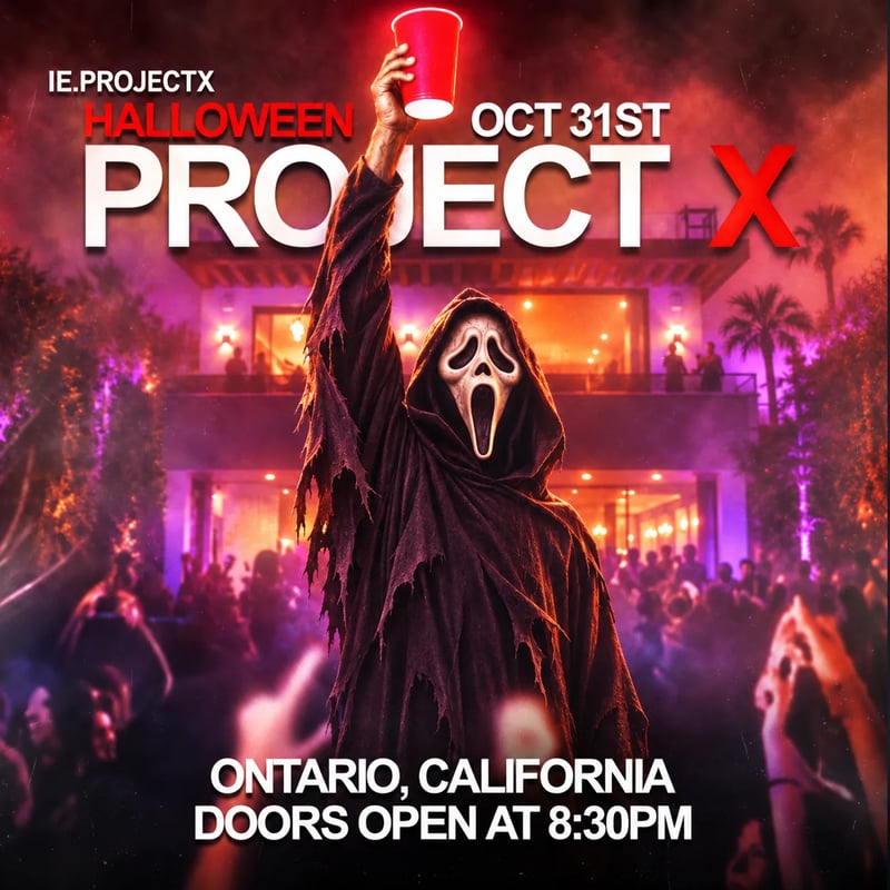🎃 HALLOWEEN PROJECT X — ONTARIO, CA | OCTOBER 31ST Flyer