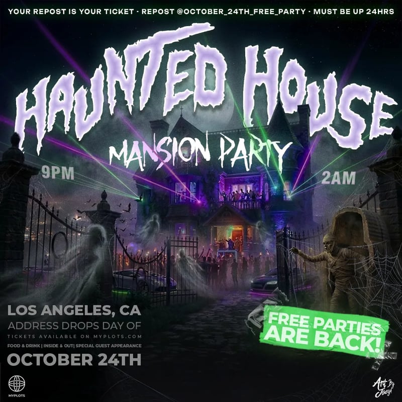 Haunted Mansion Party 🎃👻 Flyer