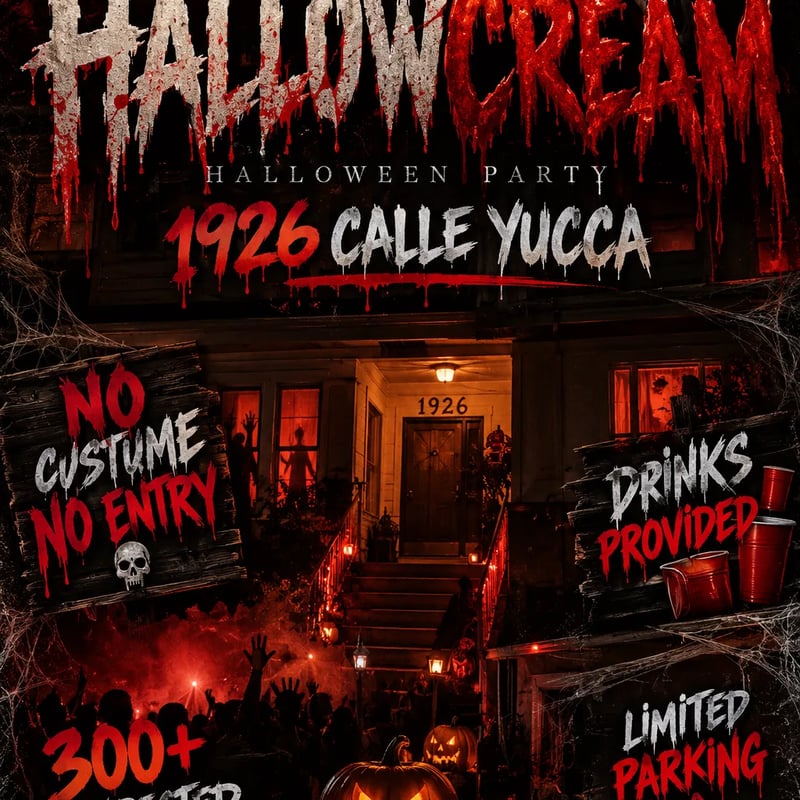 Hallowcream Party Flyer