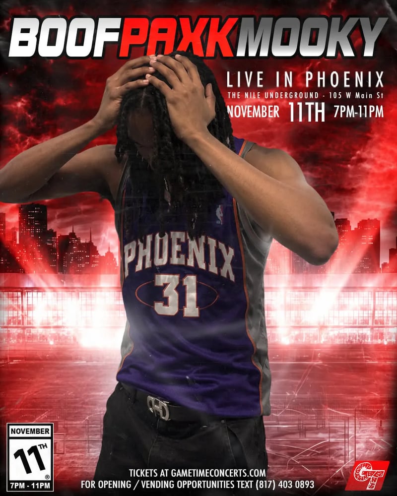 BoofPaxkMooky Live in Phoenix Flyer