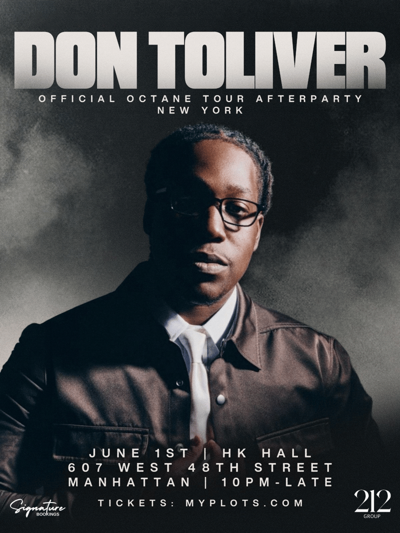 Don Toliver Official Octane Tour MSG Afterparty Flyer