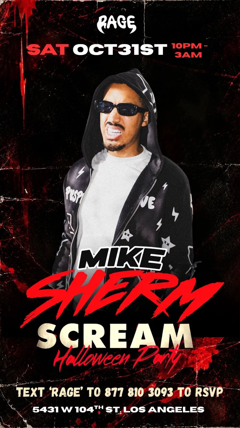 RAGE HALLOWEEN FEST FT. MIKE SHERM 🔪 Flyer