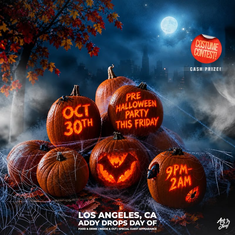 PRE HALLOWEEN MANSION PARTY🎃 Flyer