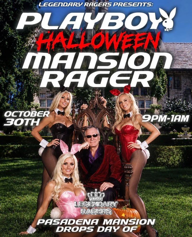 OCTOBER 30TH PLAYBOY HALLOWEEN MANSION RAGER | PASADENA EDITION Flyer