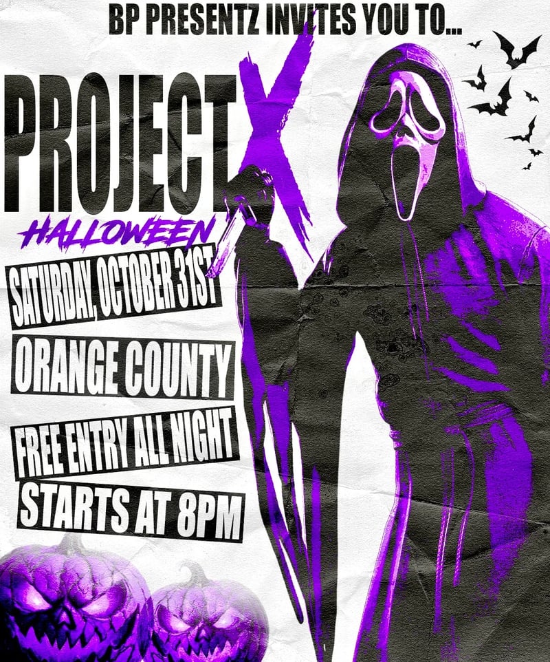 PROJECT X HALLOWEEN🎃 Flyer