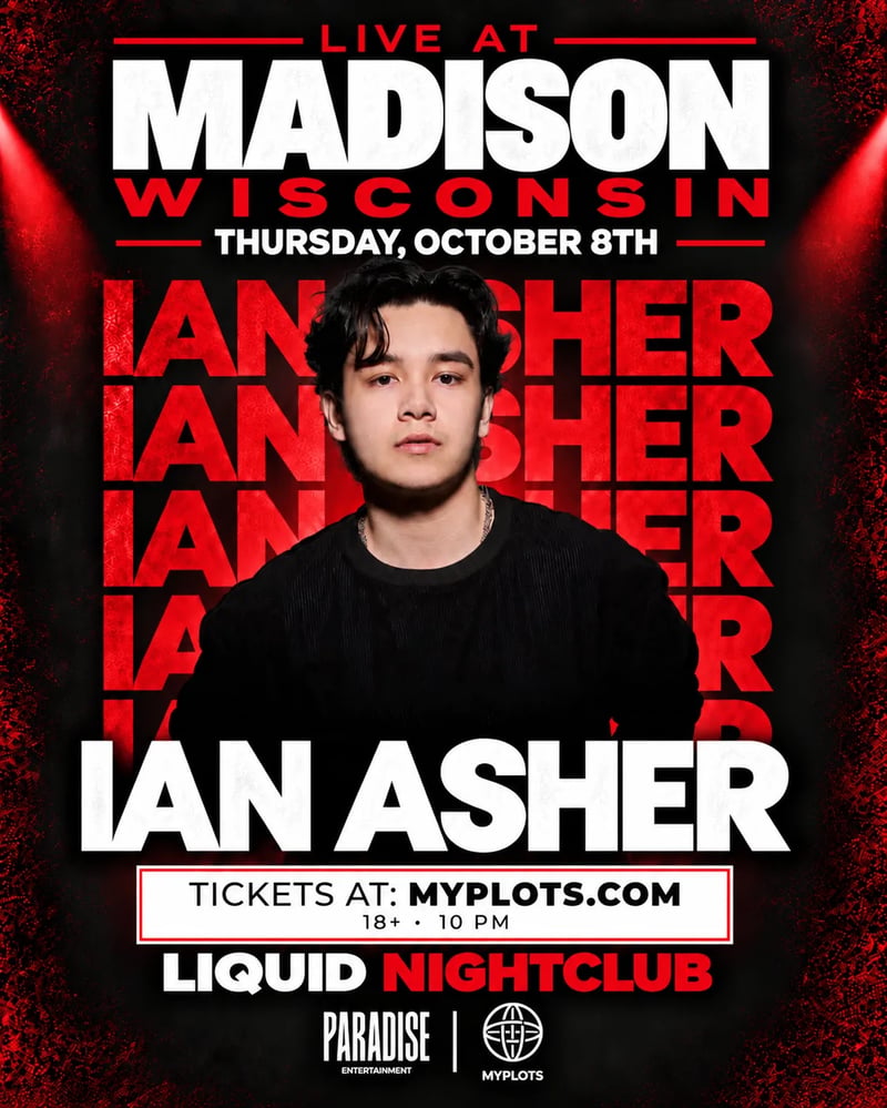 Ian Asher Live at Liquid | Madison, Wisconsin 18+ Flyer