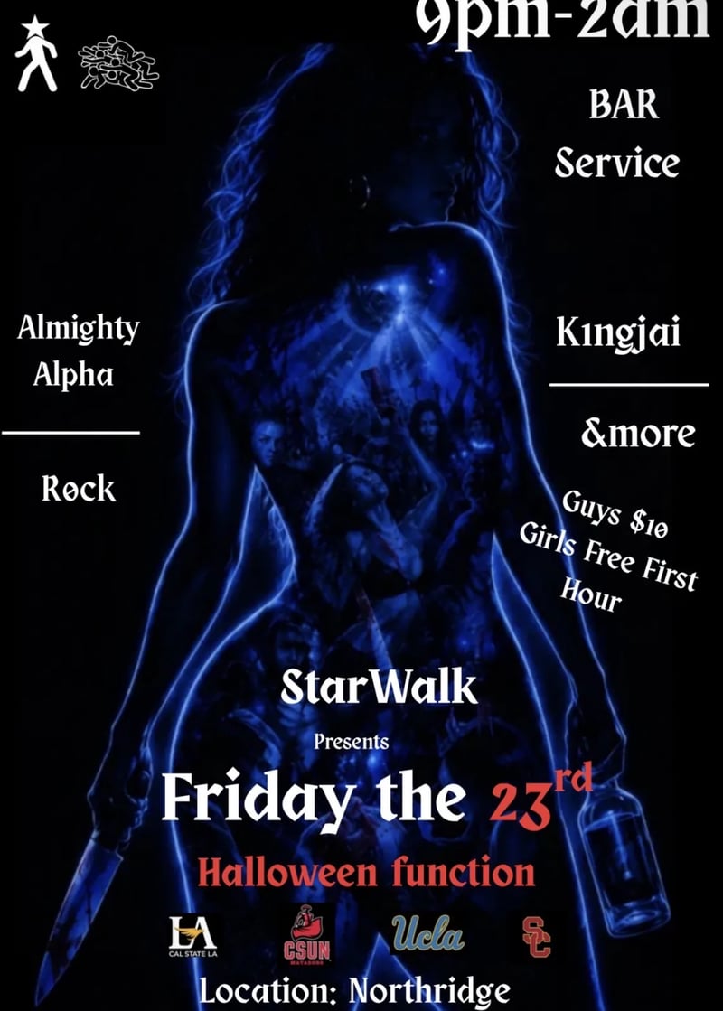 FRIDAY THE 23RD HALLOWEEN FUNCTION Flyer