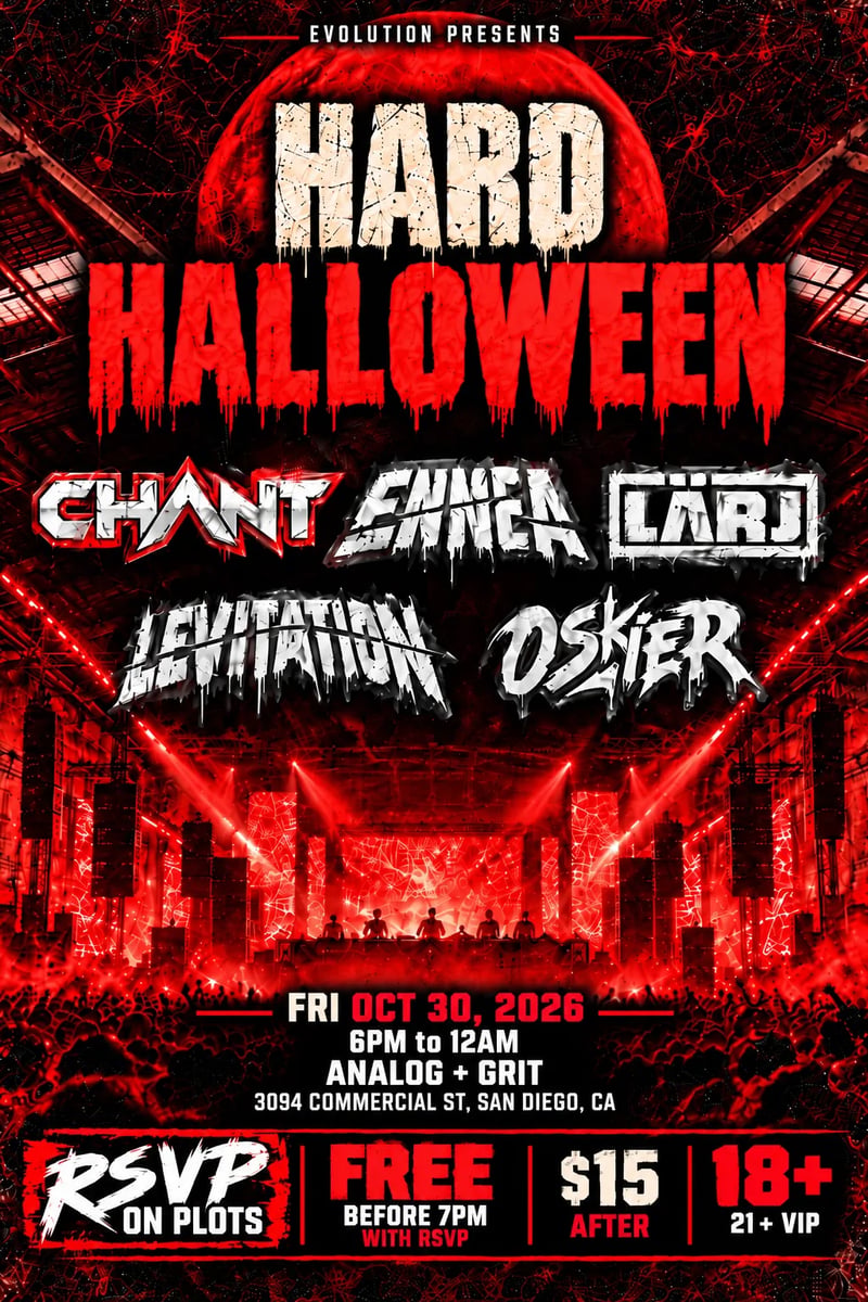 Hard Halloween Flyer