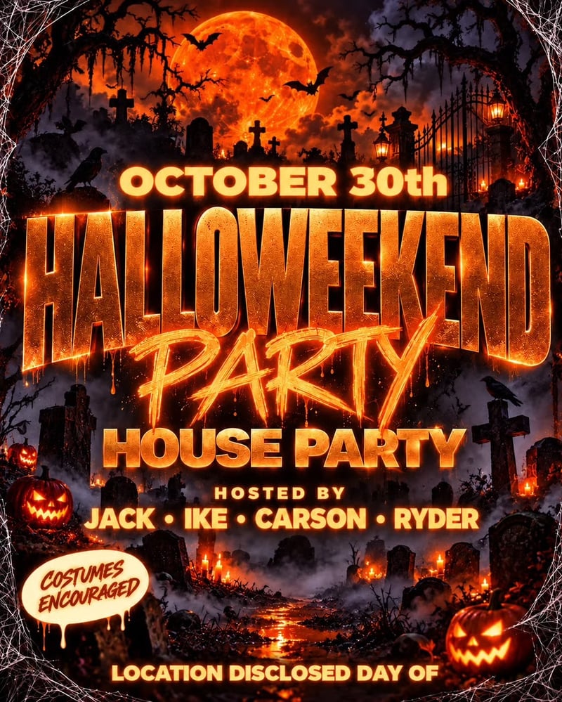 October 30th halloween Flyer