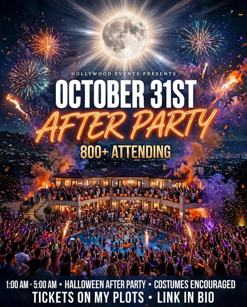 Halloween After Party Flyer