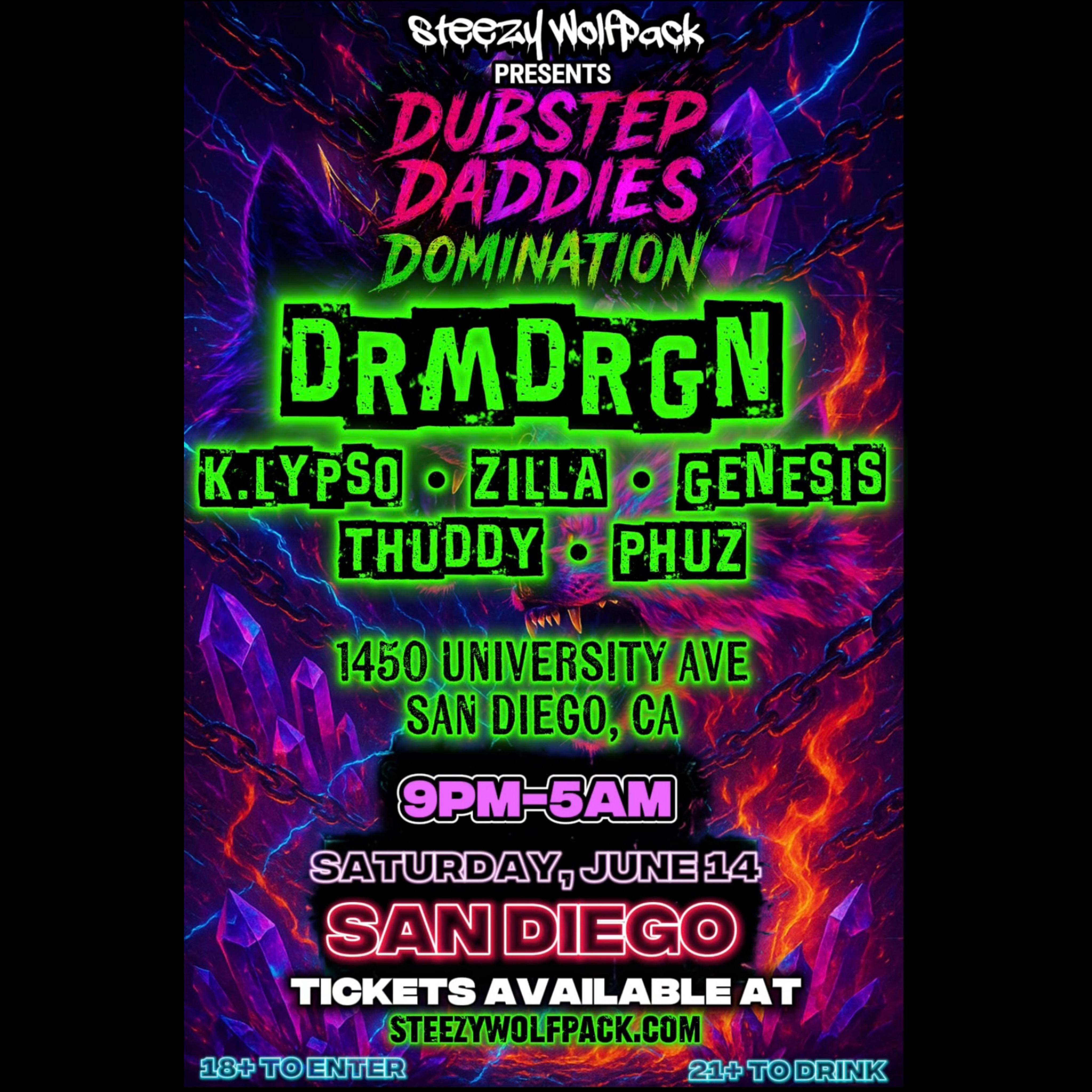 Dubstep Daddies Domination Flyer