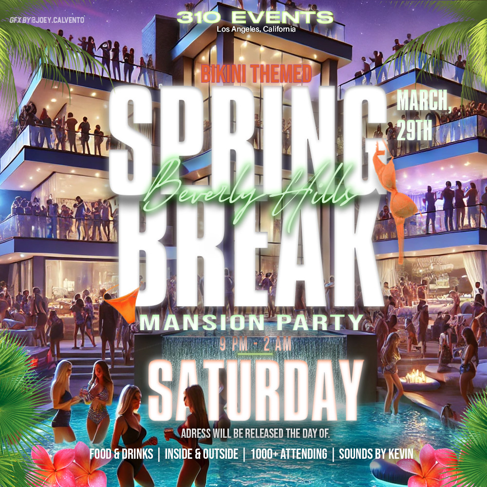 Spring Break Bikini Mansion Party 👙🏡