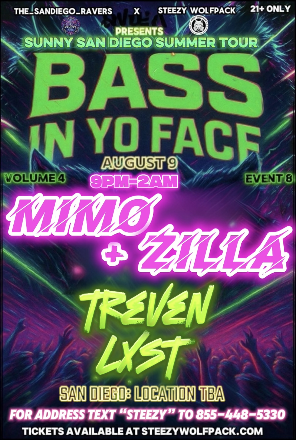 Bass in Yo Face Flyer