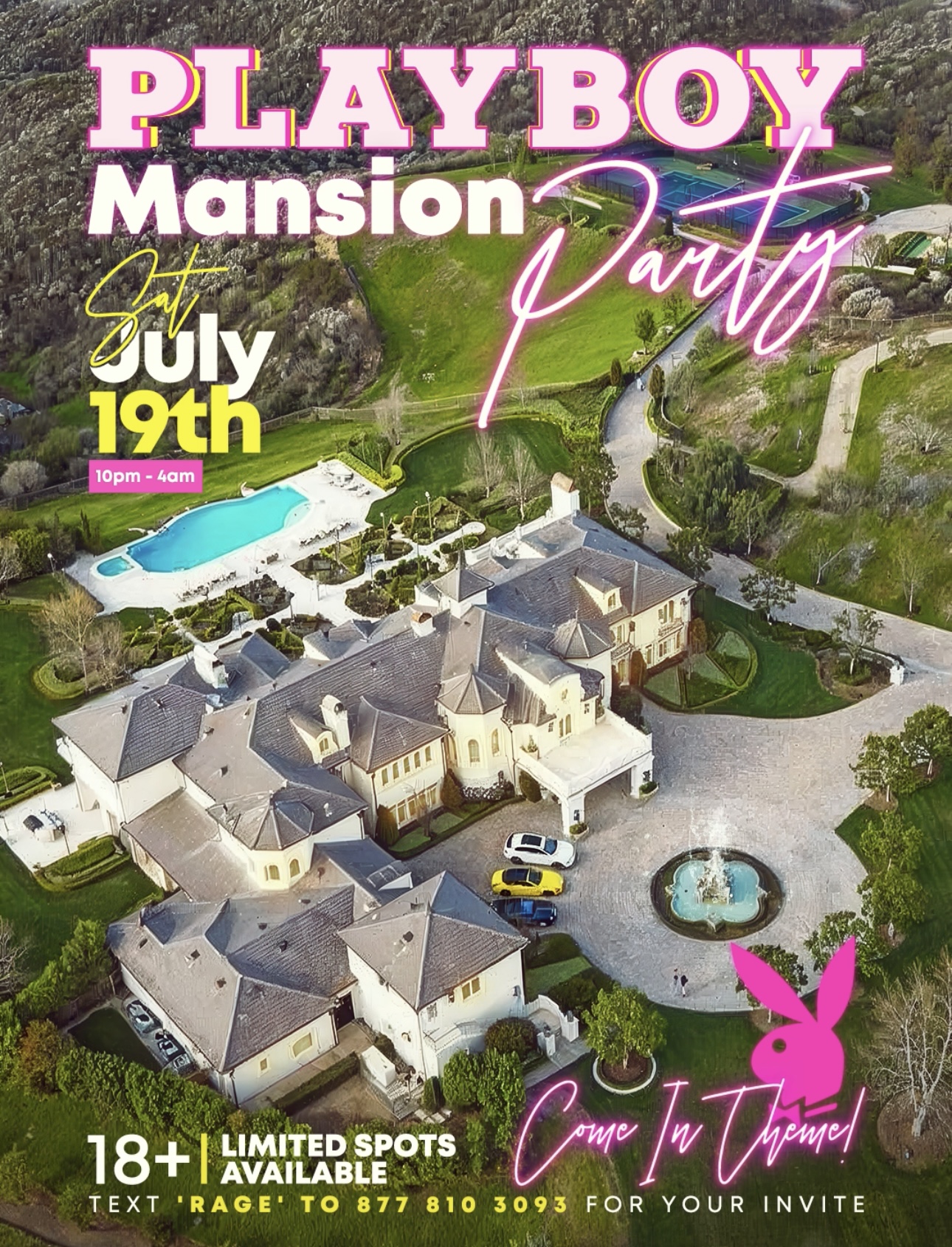 PLAYBOY MANSION PARTY 👯‍♀️ Flyer