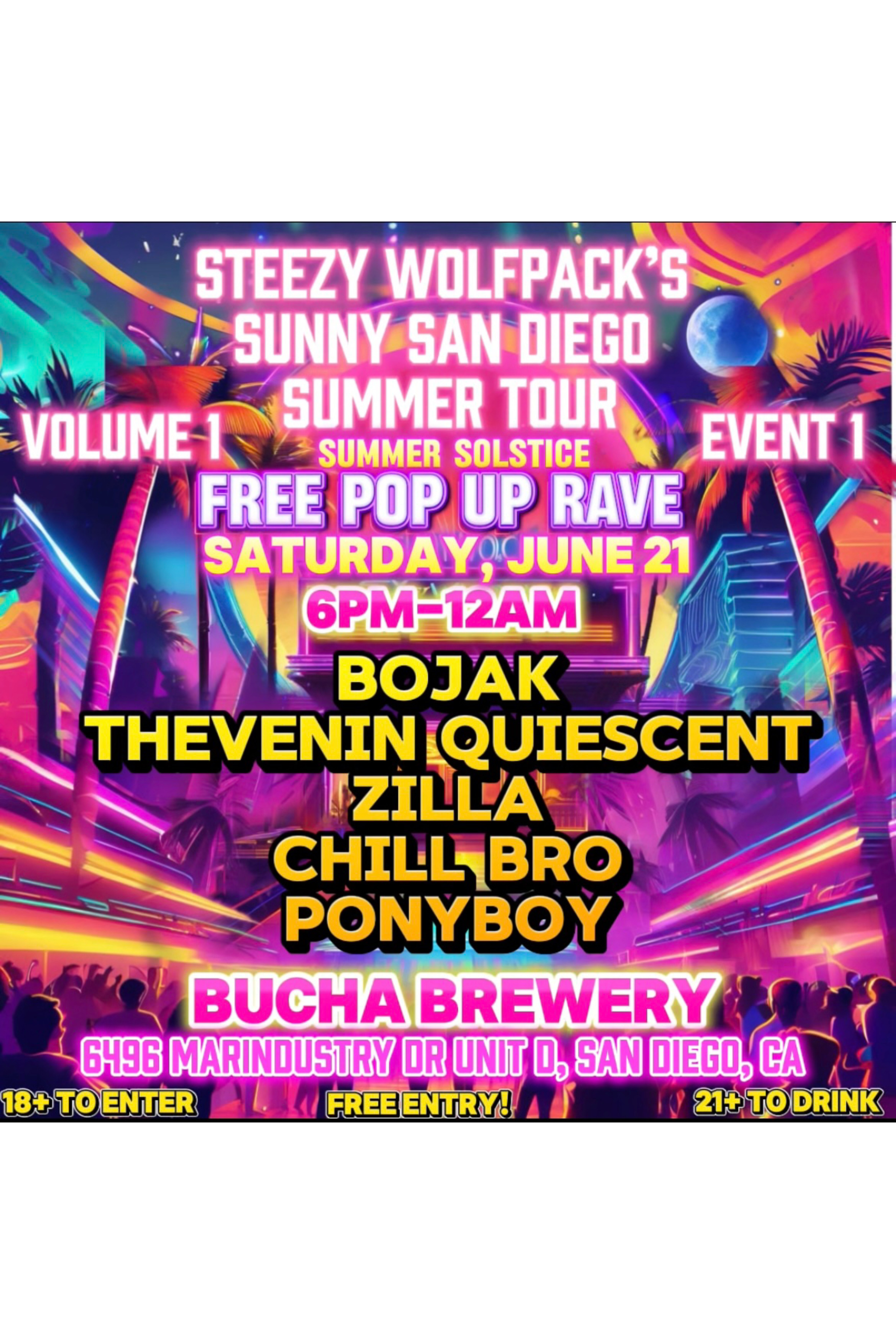 Steezy Wolfpack’s Sunny San Diego Summer TOUR! Pop-up