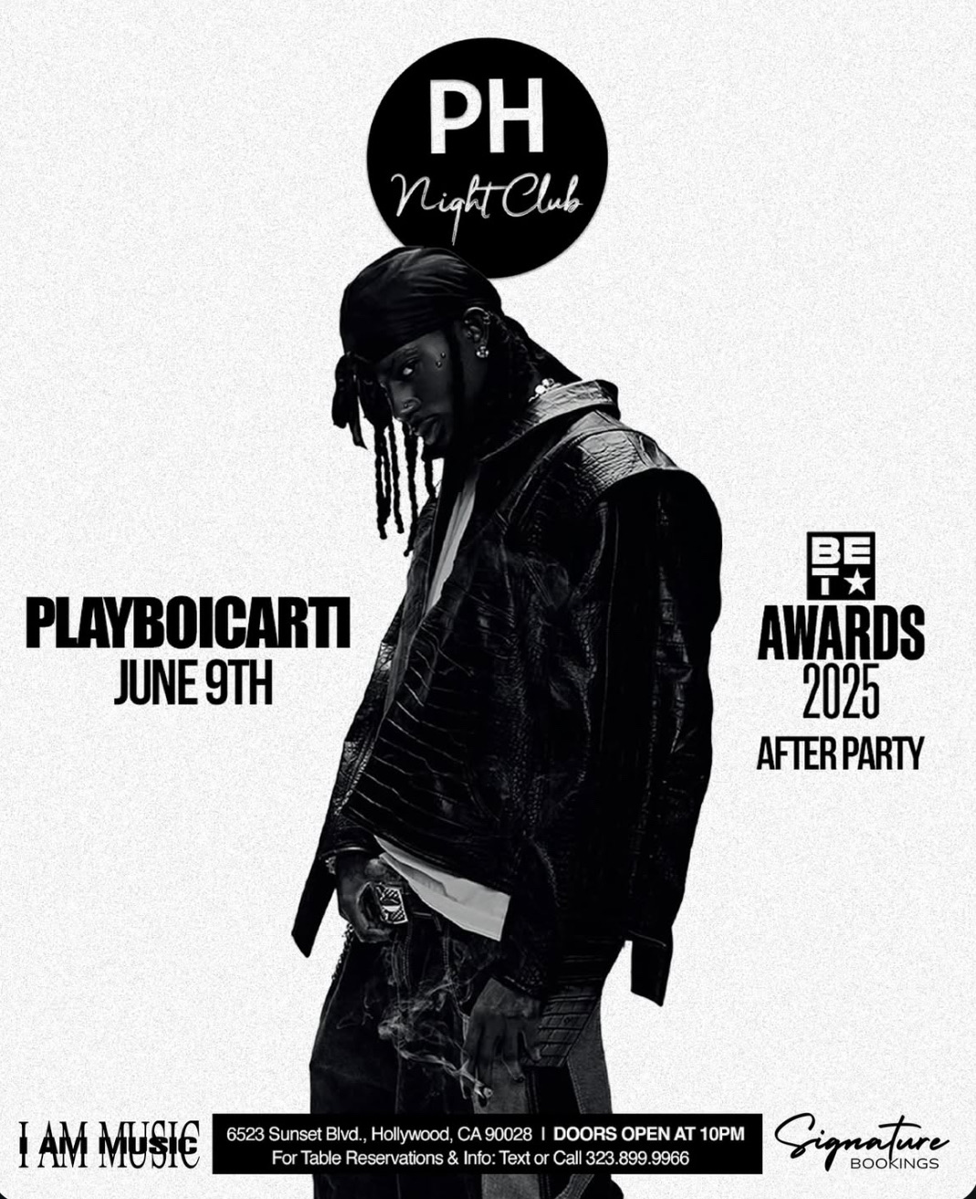 Playboi Carti at PH Nightclub Flyer