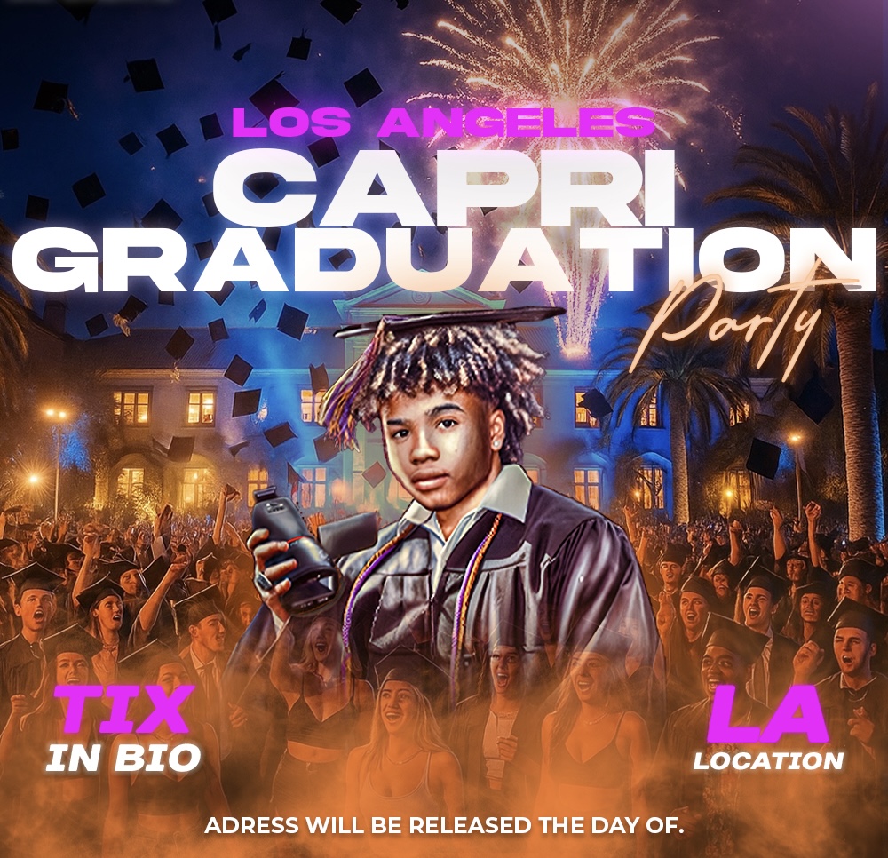 Capris Graduation Party Flyer