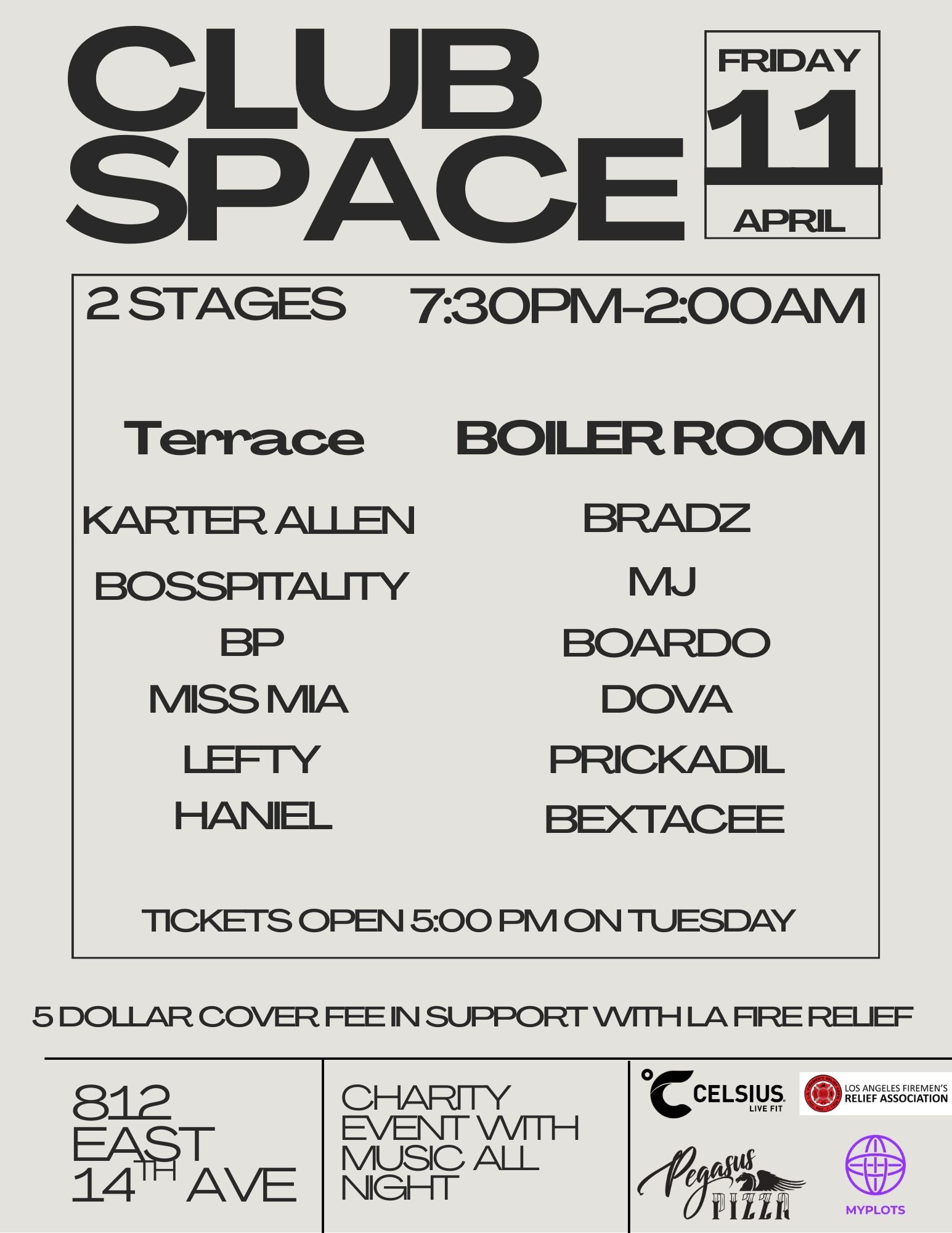 Club Space Eugene Flyer