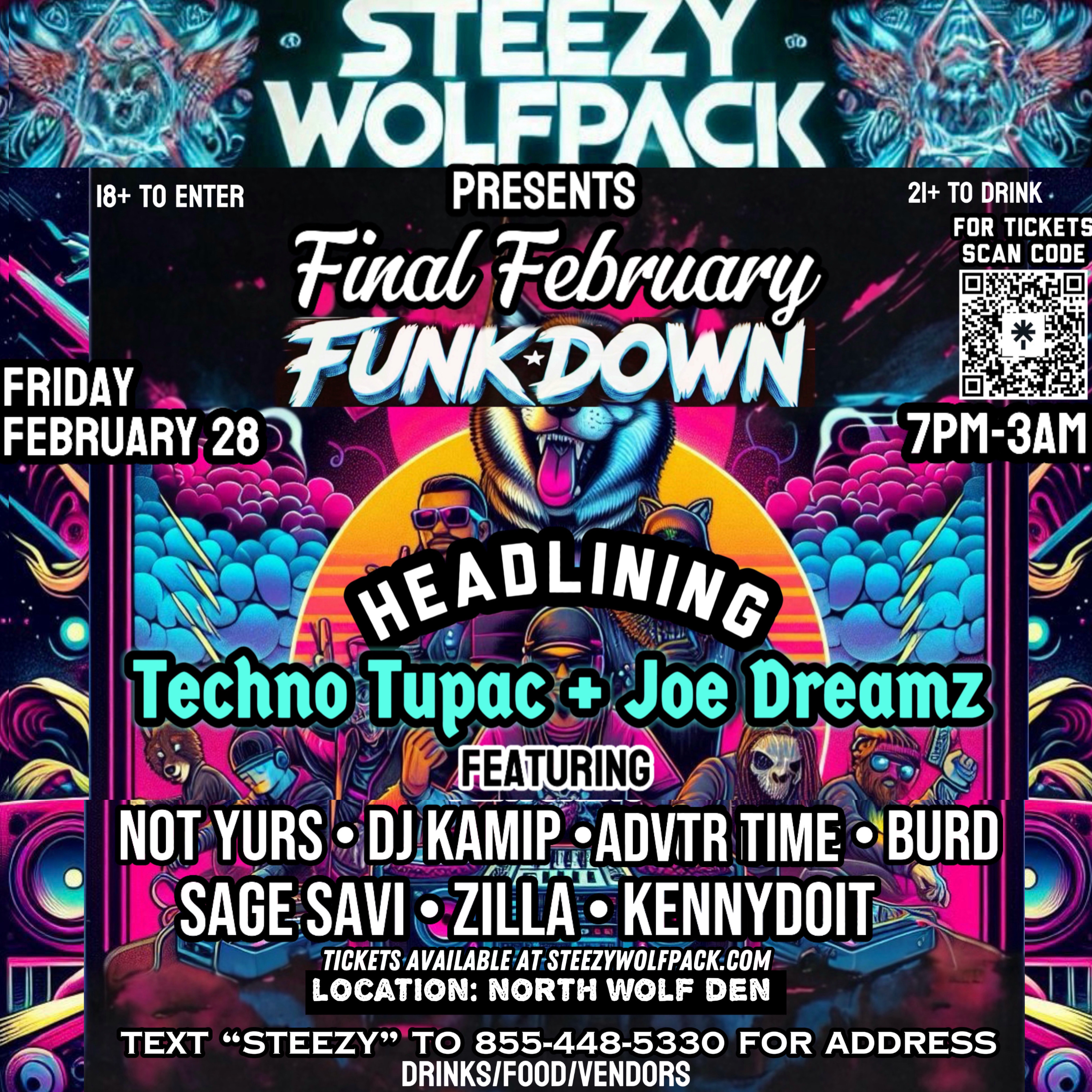 Steezy Wolfpack’s Final February Funkdown Flyer