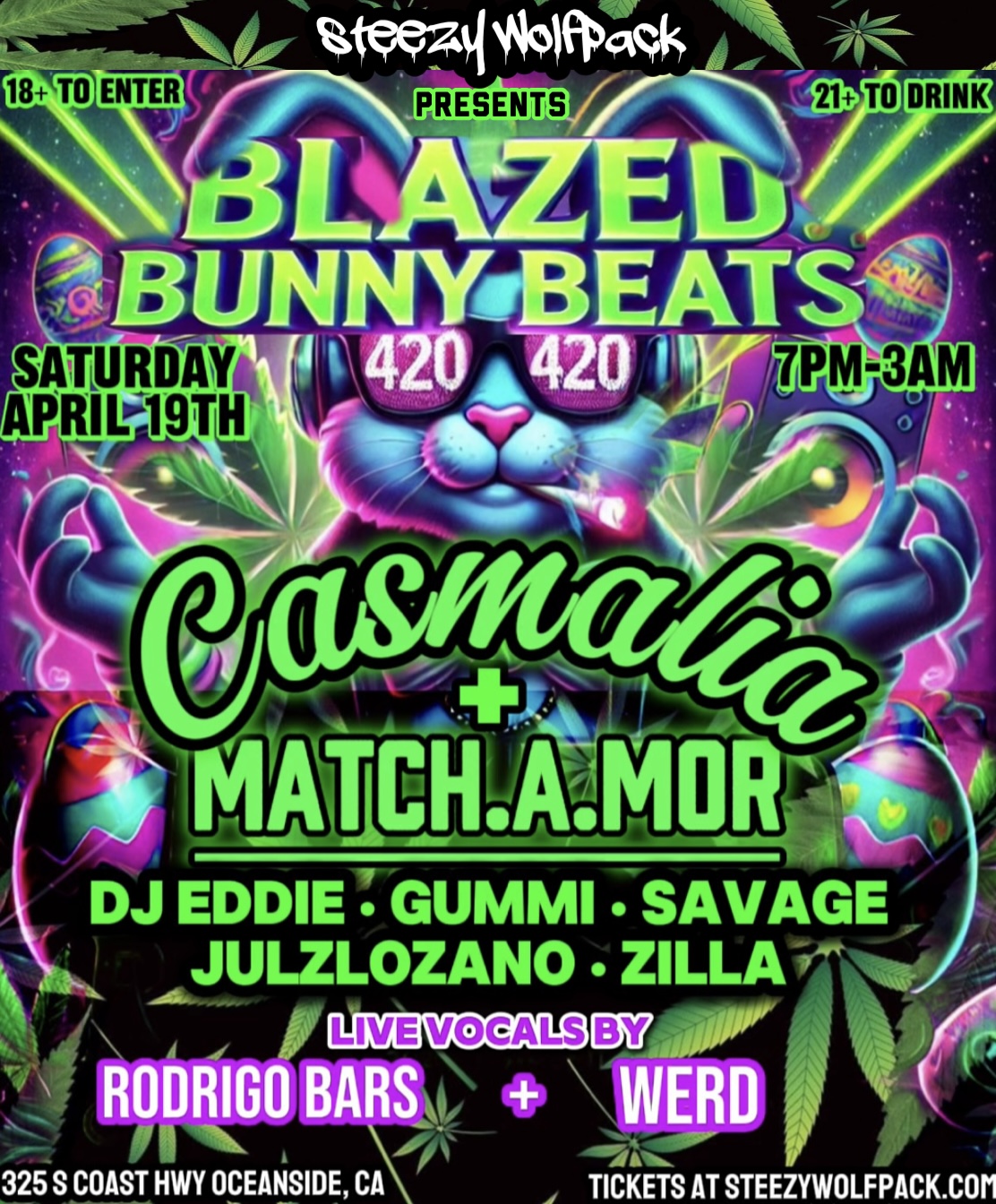 Steezy Wolfpack’s Blazed Bunny Beats (A 420 Easter Celebration) Flyer