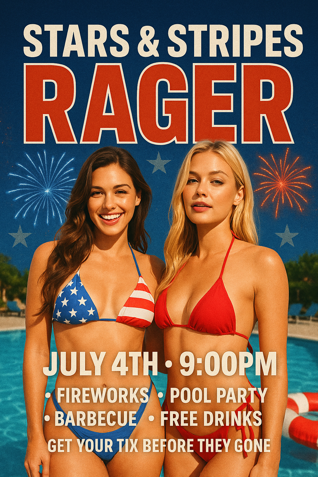 Jer’s Stars & Stripes Rager 🇺🇸❤️🤍💙