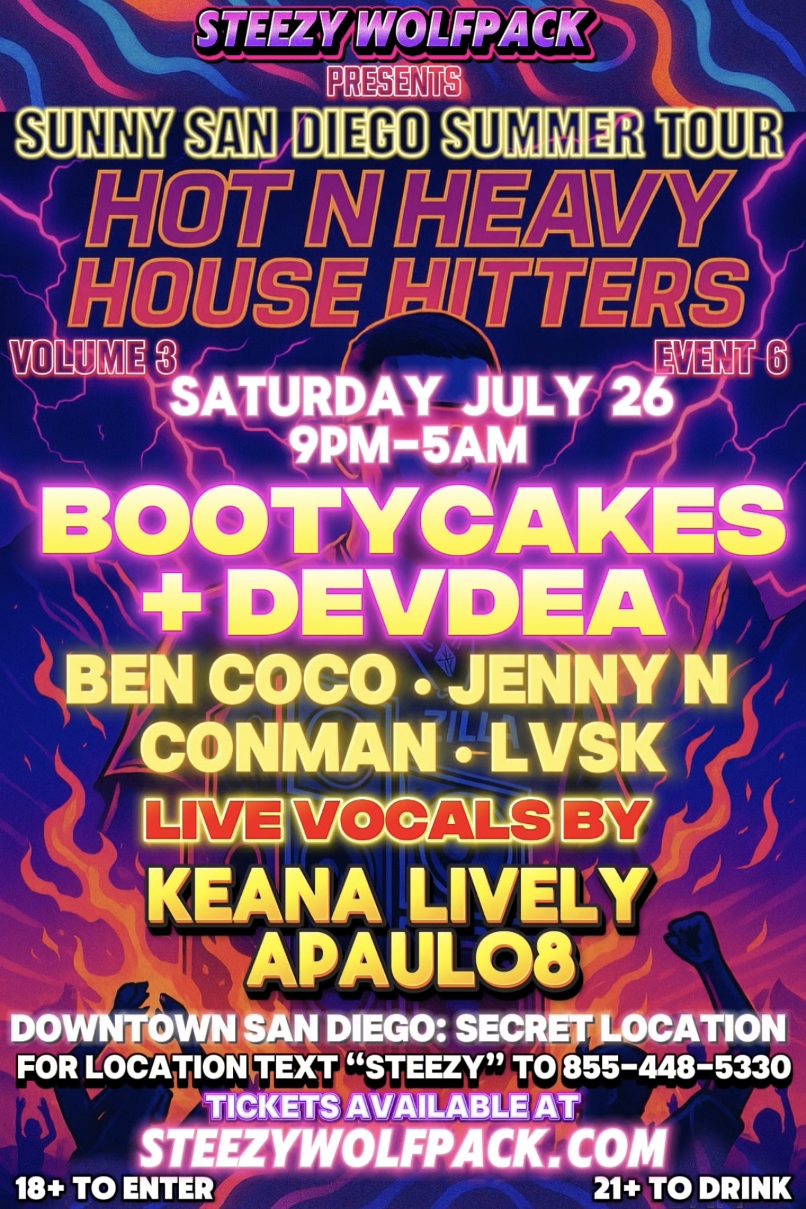 Hot N Heavy House Hitters: Sunny San Diego Summer Tour