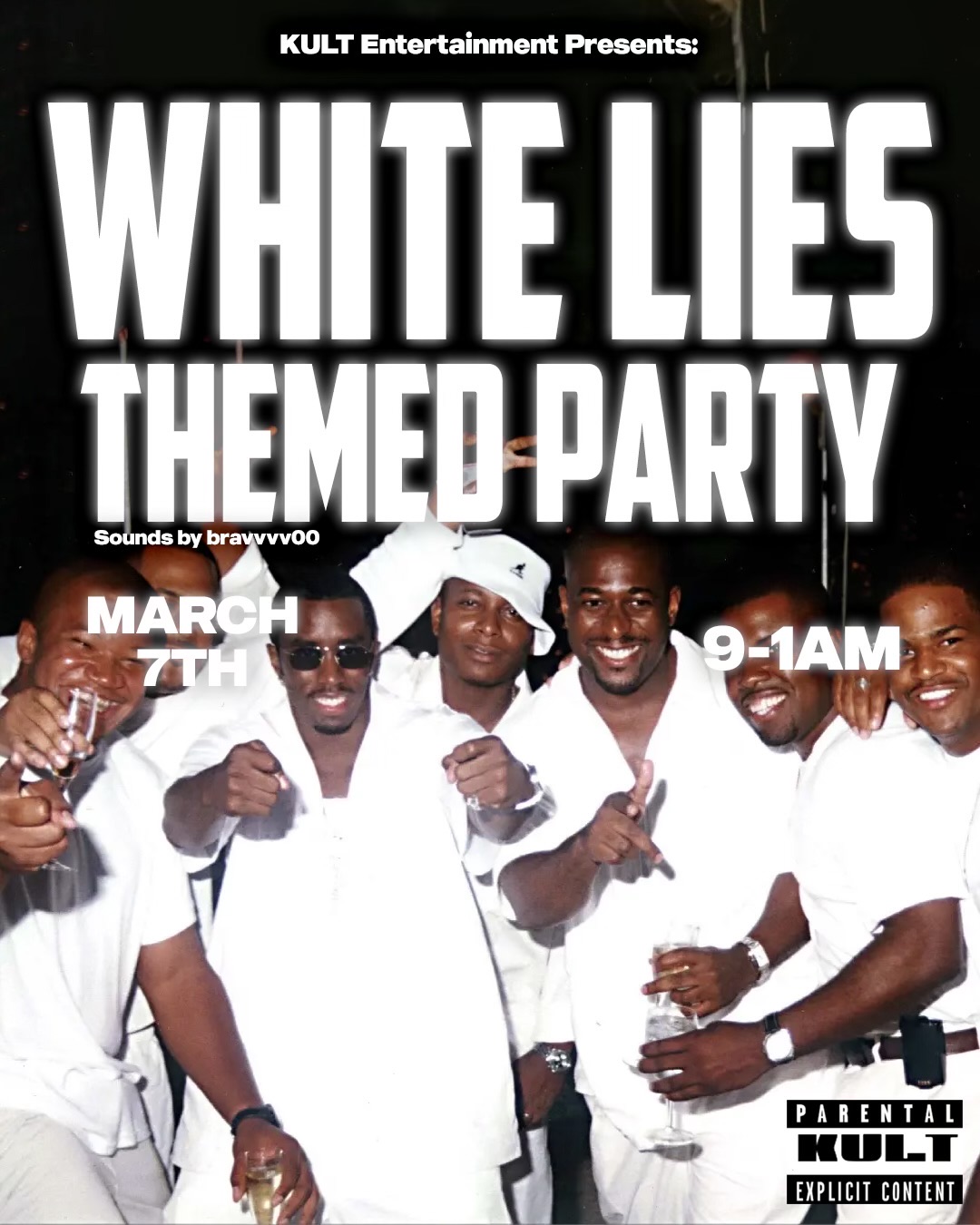 WHITE LIES PARTY Flyer
