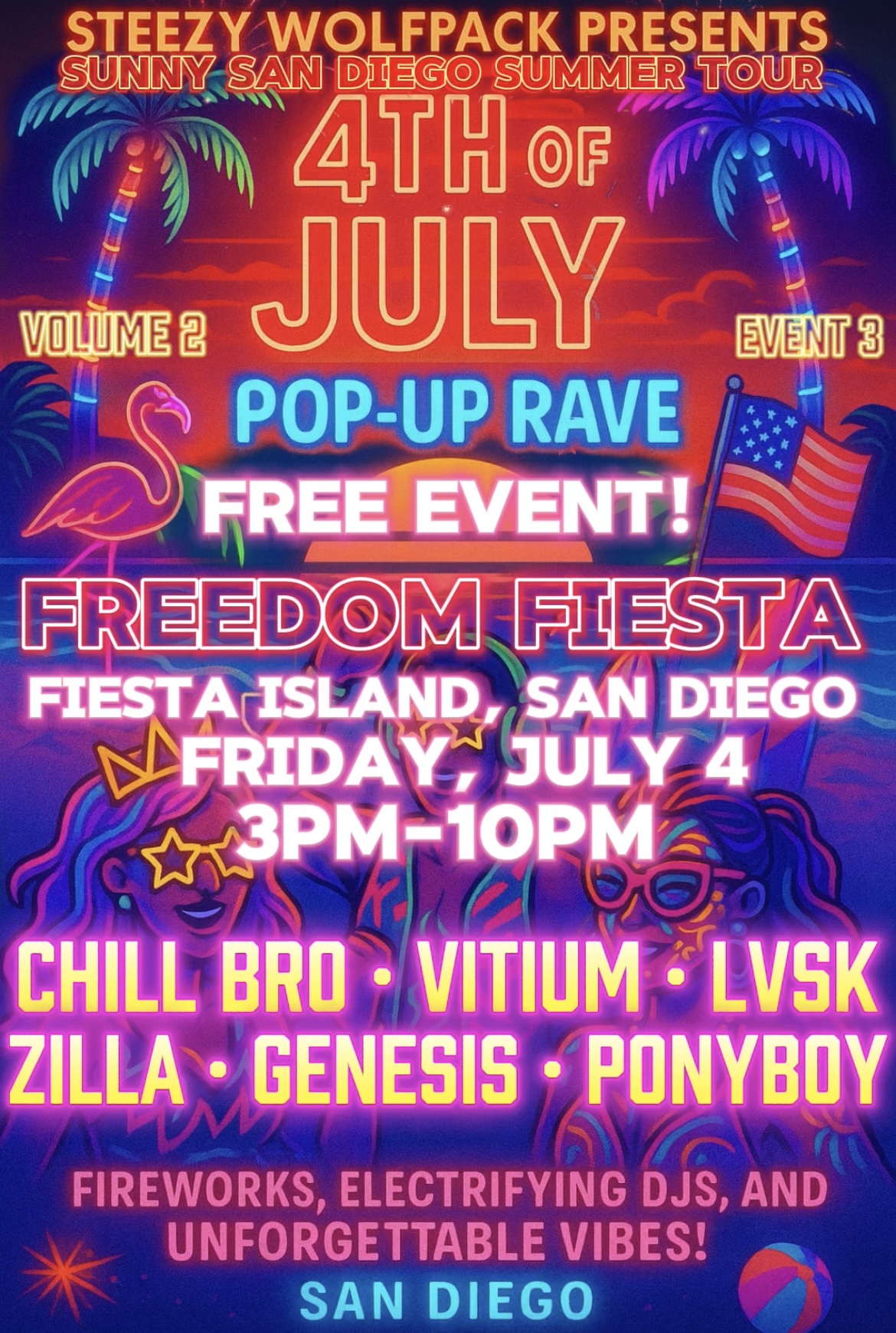 Freedom Fiesta: 4th of July at Fiesta Island