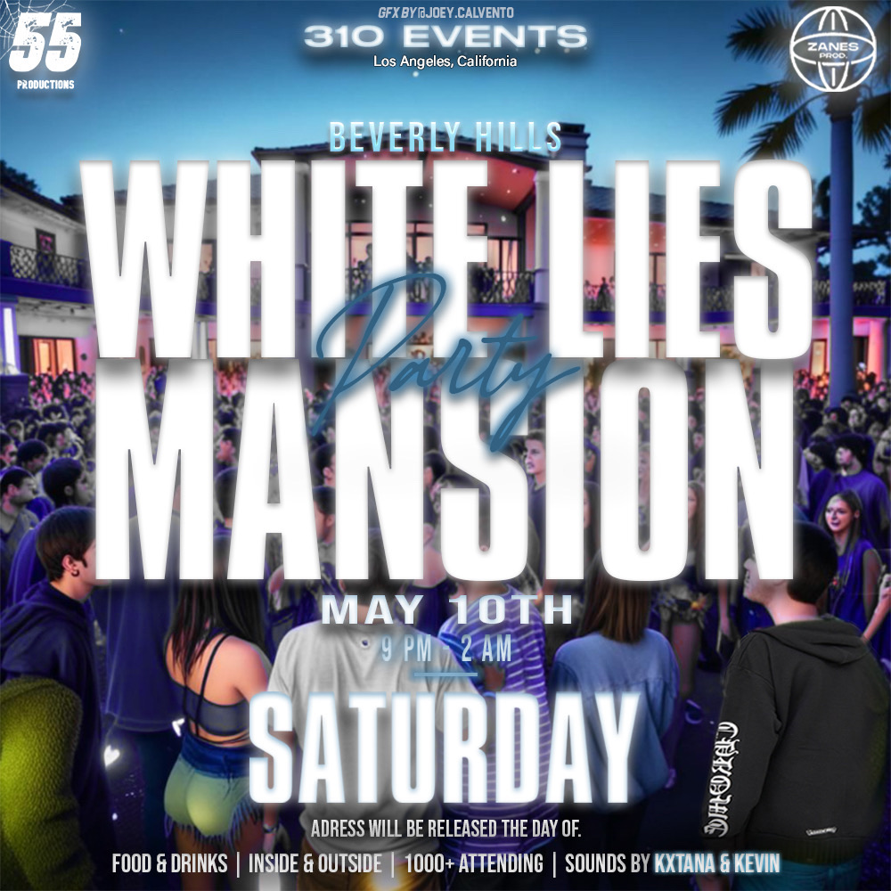 White Lies Beverly Hills Mansion Party 🙈🏡