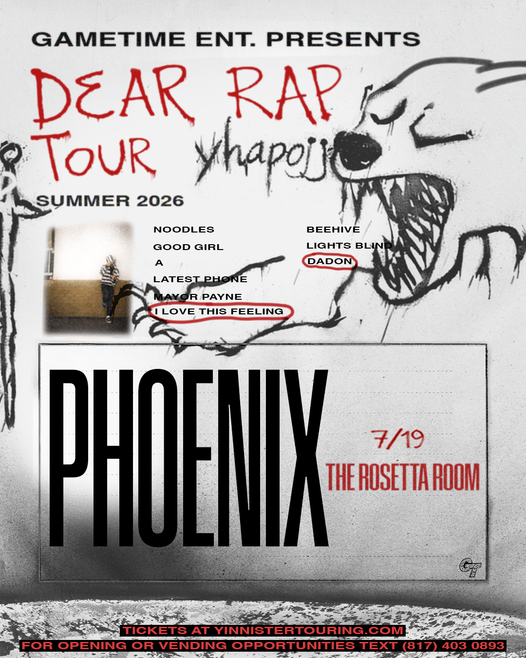 Xeyh Live with Yhapojj in Phoenix! “Dear Rap” Tour | Tickets on