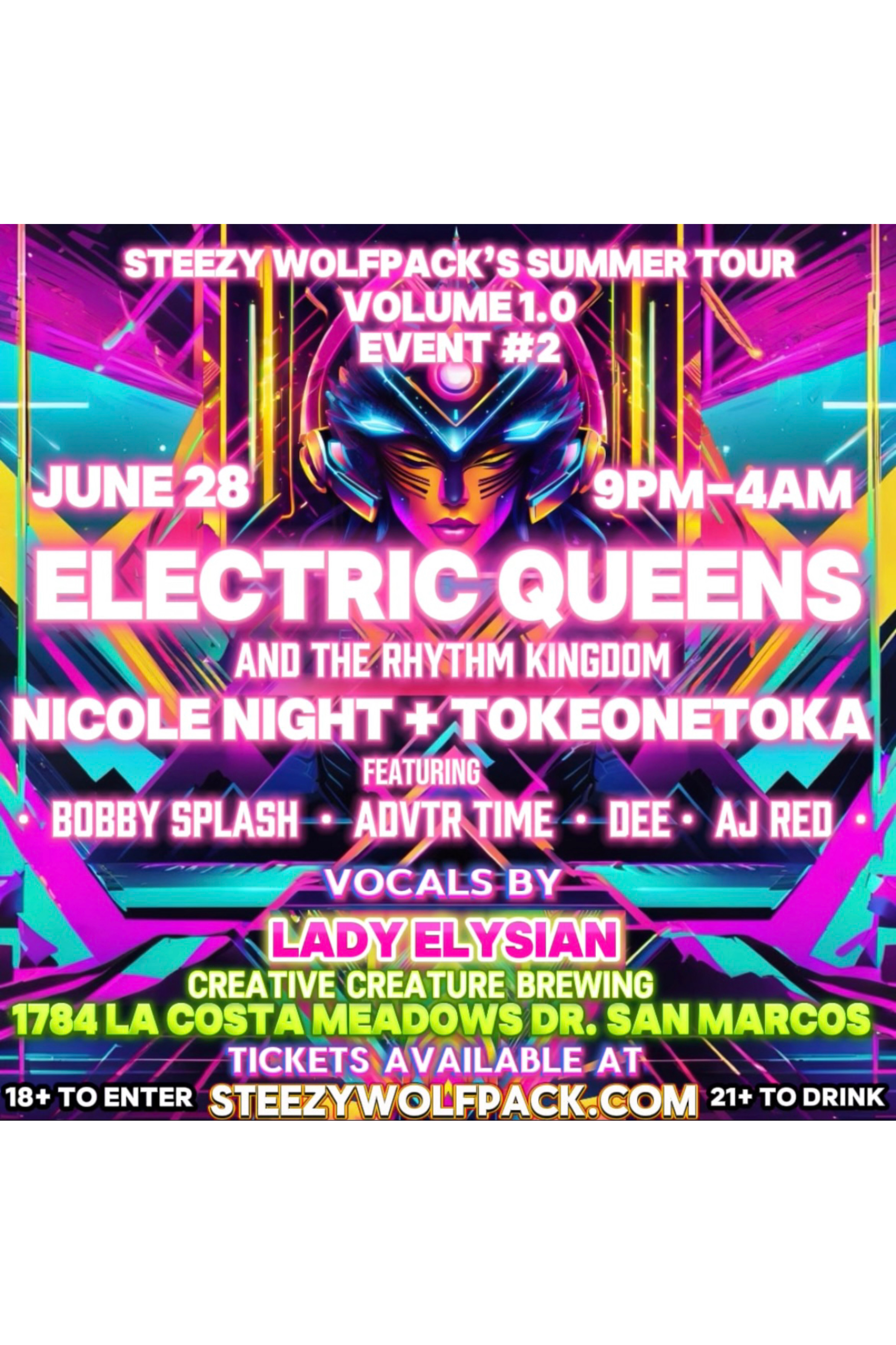 SD Summer Tour Volume 1: Electric Queens & The Rhythm Kingdom