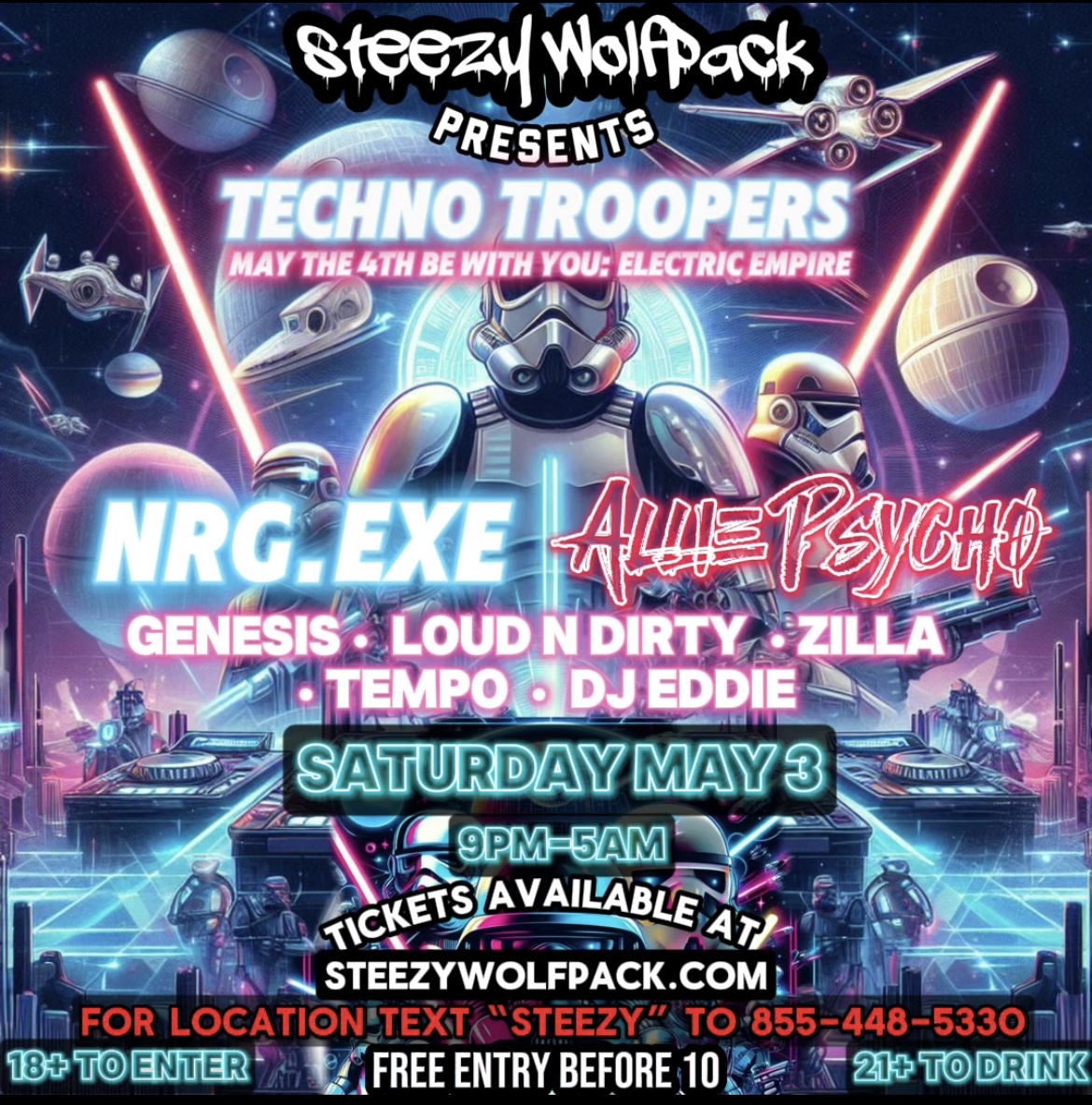 Steezy Wolfpack’s Techno Troopers