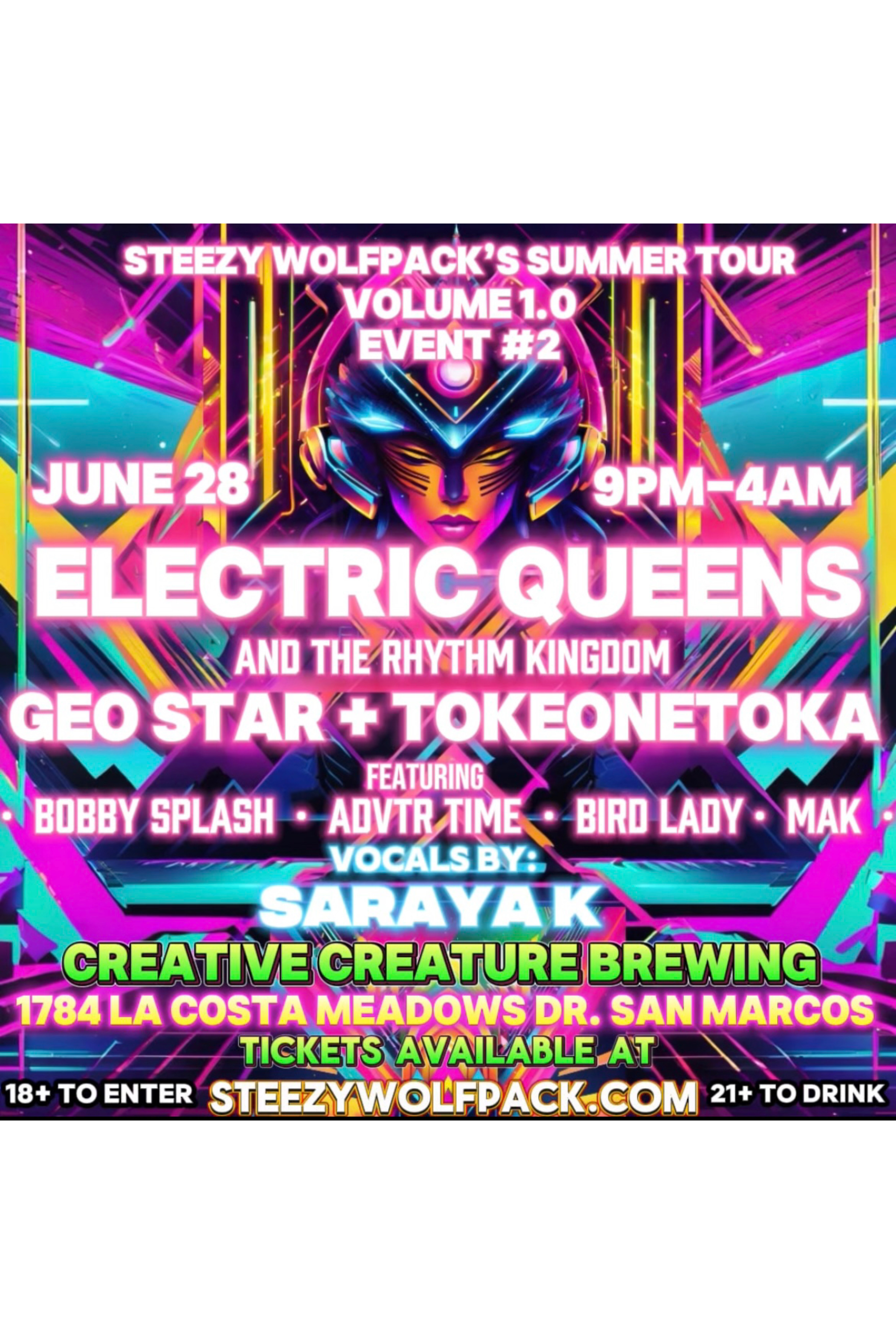 SD Summer Tour Volume 1: Electric Queens & The Rhythm Kingdom